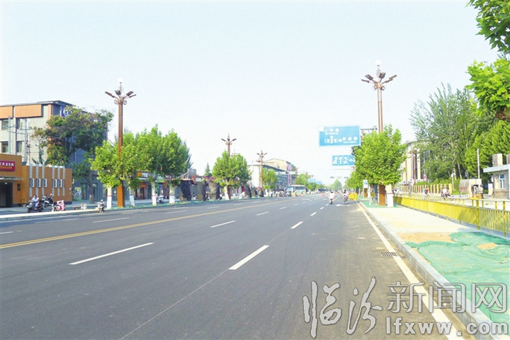 改造一新的臨汾解放東路