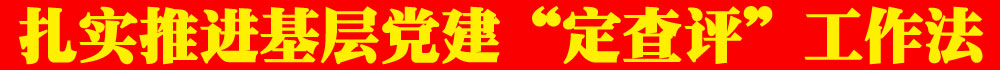 扎實(shí)推進(jìn)基層黨建“定查評(píng)”工作法